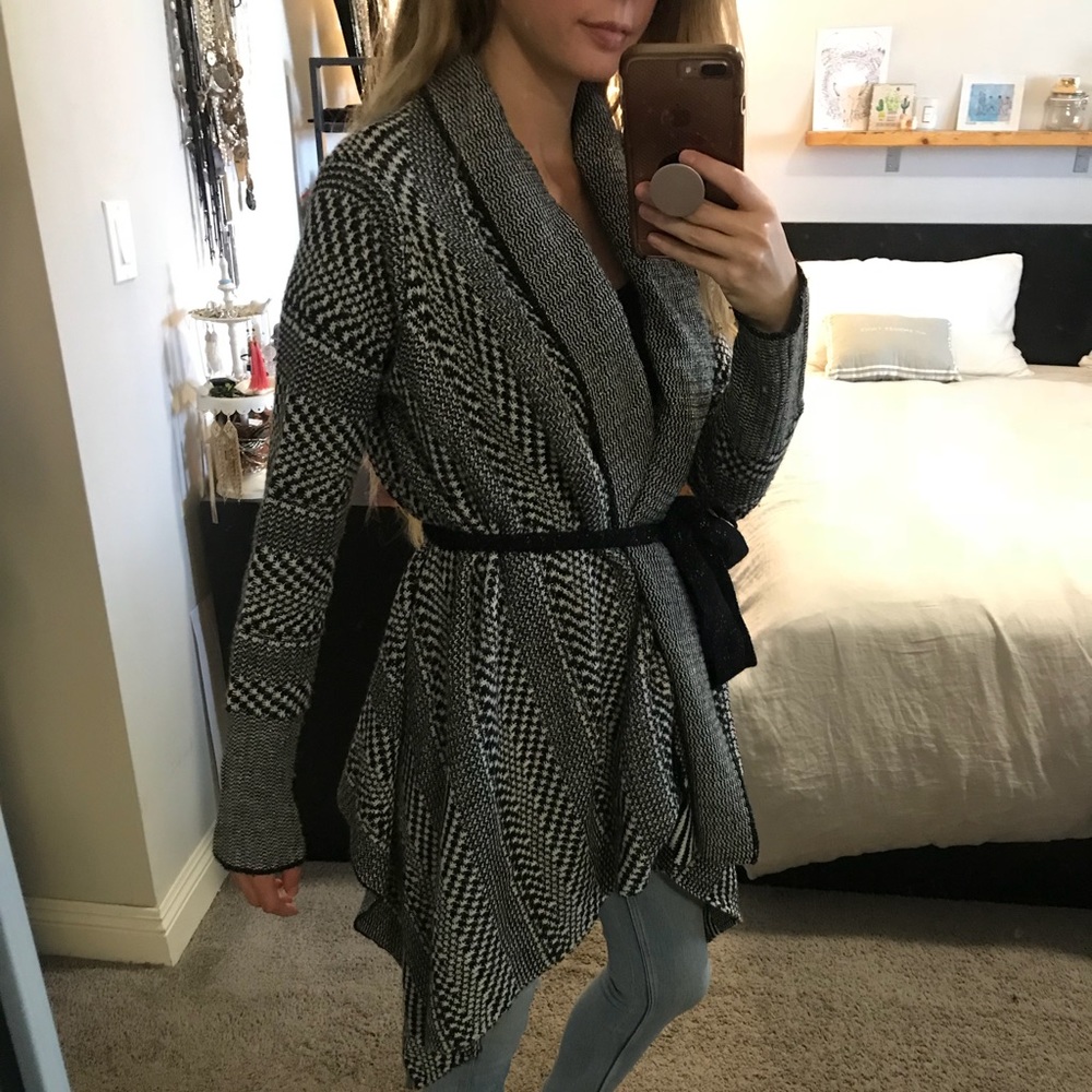 Bebe Tie Front Sweater